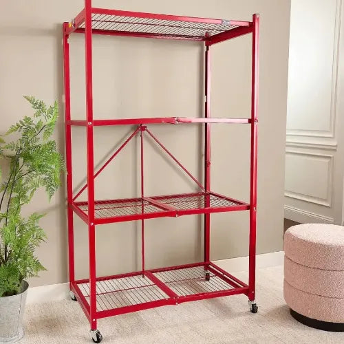 NO ASSEMBLY REQUIRED! 360° Rotating Storage Rack for Effortless Organization