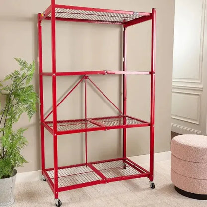 NO ASSEMBLY REQUIRED! 360° Rotating Storage Rack for Effortless Organization